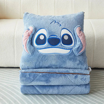 CozyNest – Decke mit Kissen 2-in-1 Plüschdesign – für Zuhause & Reisen