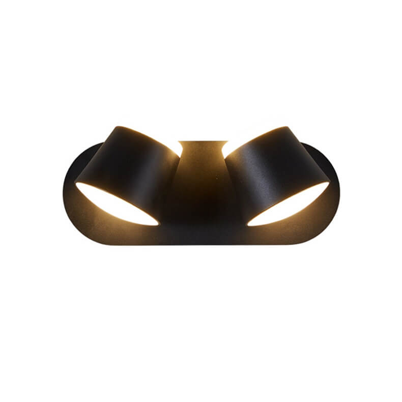 Nordic otočné valcové LED nástenné svietidlo 1/2/3 plamene