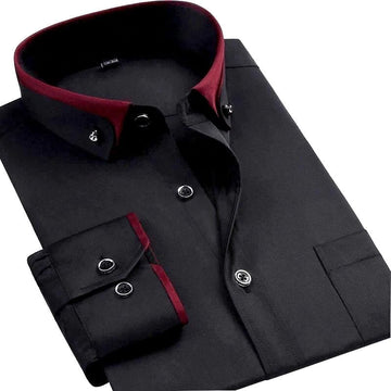 Chemise à manches longues Devako pour hommes