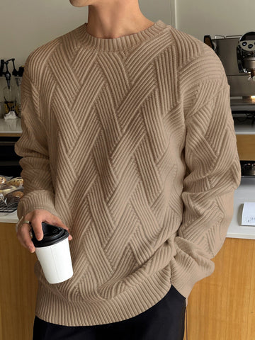 Yorald sweater | Mønstret herrepullover | Stilfuld og behagelig herremode