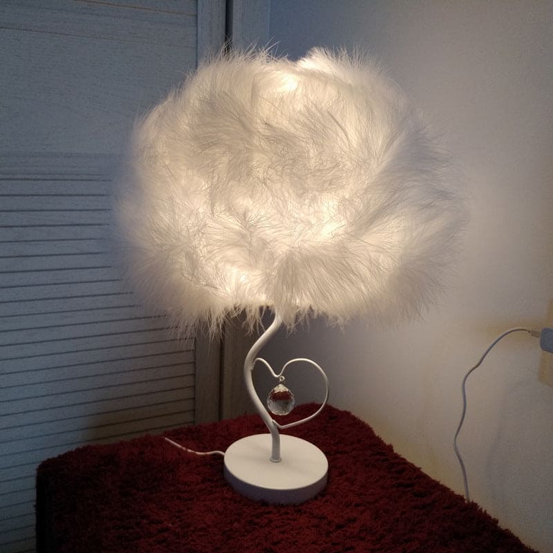 EvoGlow - škandinávska romantická stolná lampa Feather Cloud