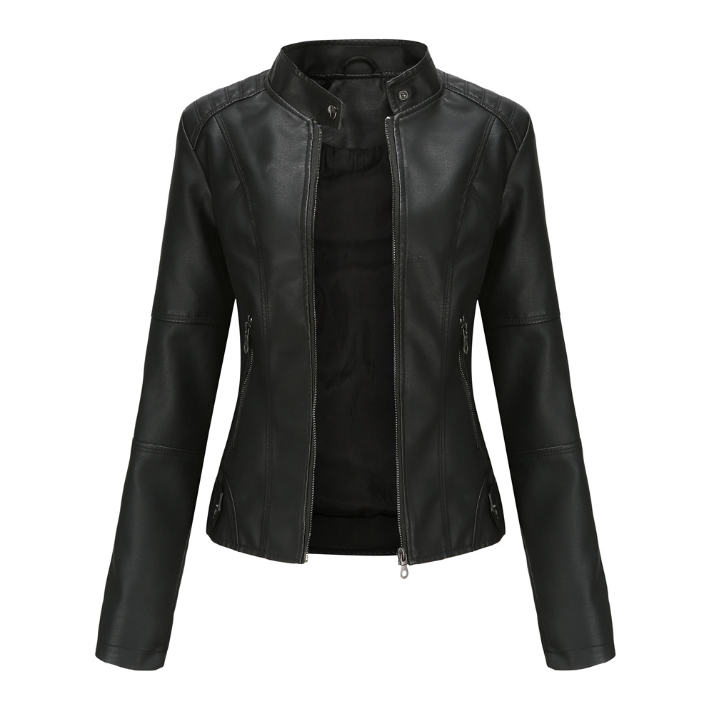 Schlanke Leder-Motorradjacke für Damen – Stil trifft auf Abenteuer