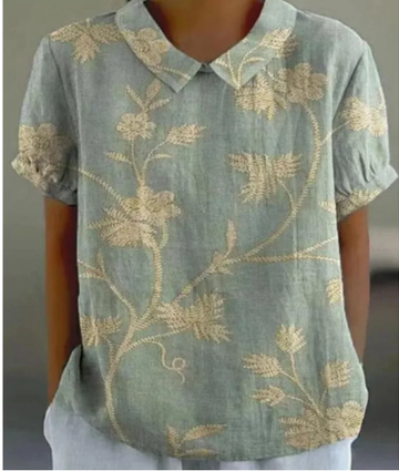 Modische Sommerbluse aus Leinen - Willa