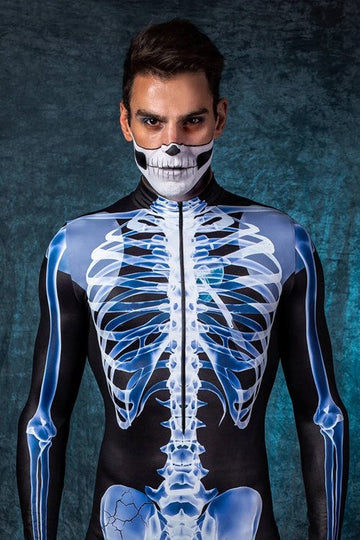 Røntgen Halloween Kostume – Lysende Heldragt i Røntgen-look