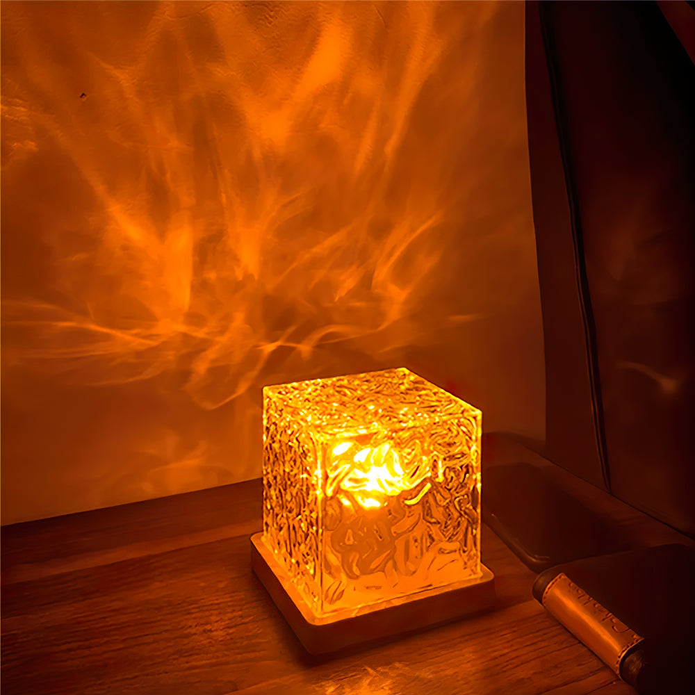 Devako dynamická LED vodná vlnková stolná lampa – 16 farieb s diaľkovým ovládaním