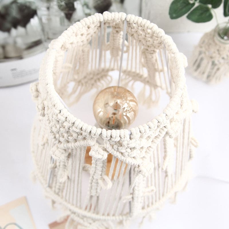 AmbianceLight - stolná lampa Woven Rope pre náladové osvetlenie