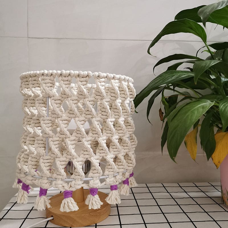 LightWave - nočné svetlo s pleteným lanom