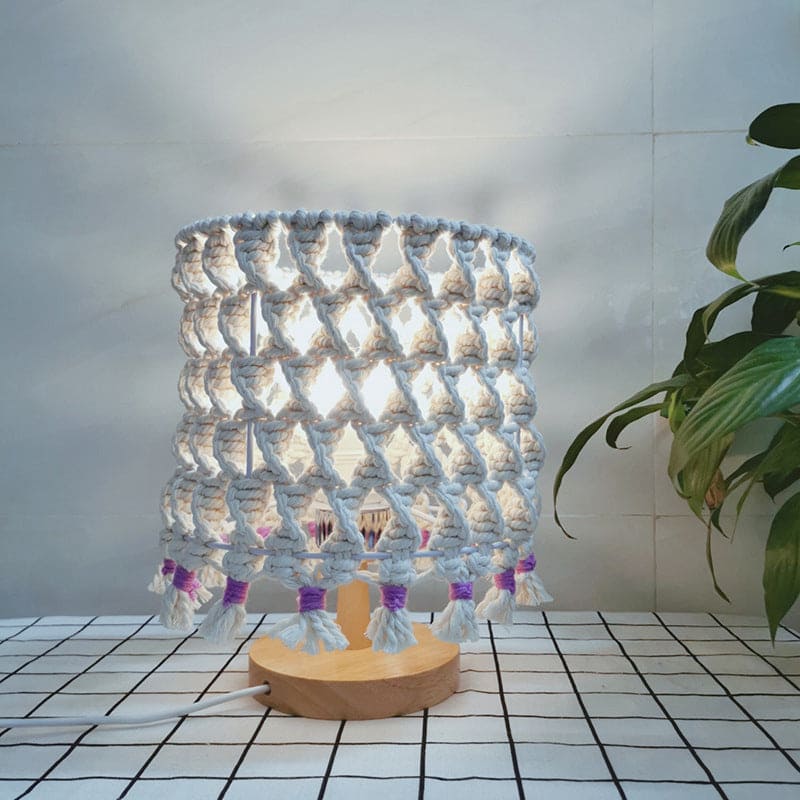 LightWave - nočné svetlo s pleteným lanom