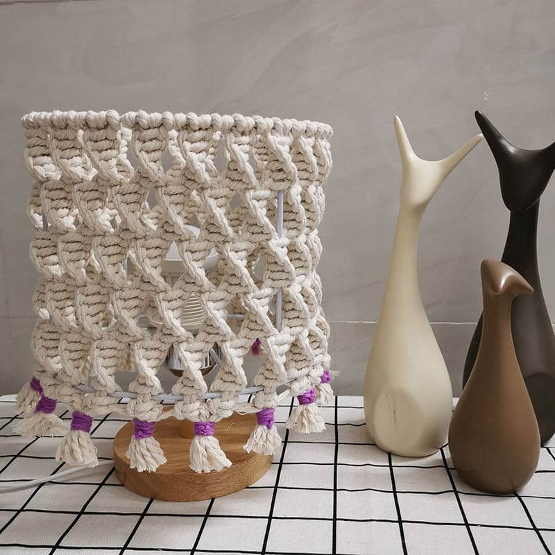 LightWave - nočné svetlo s pleteným lanom