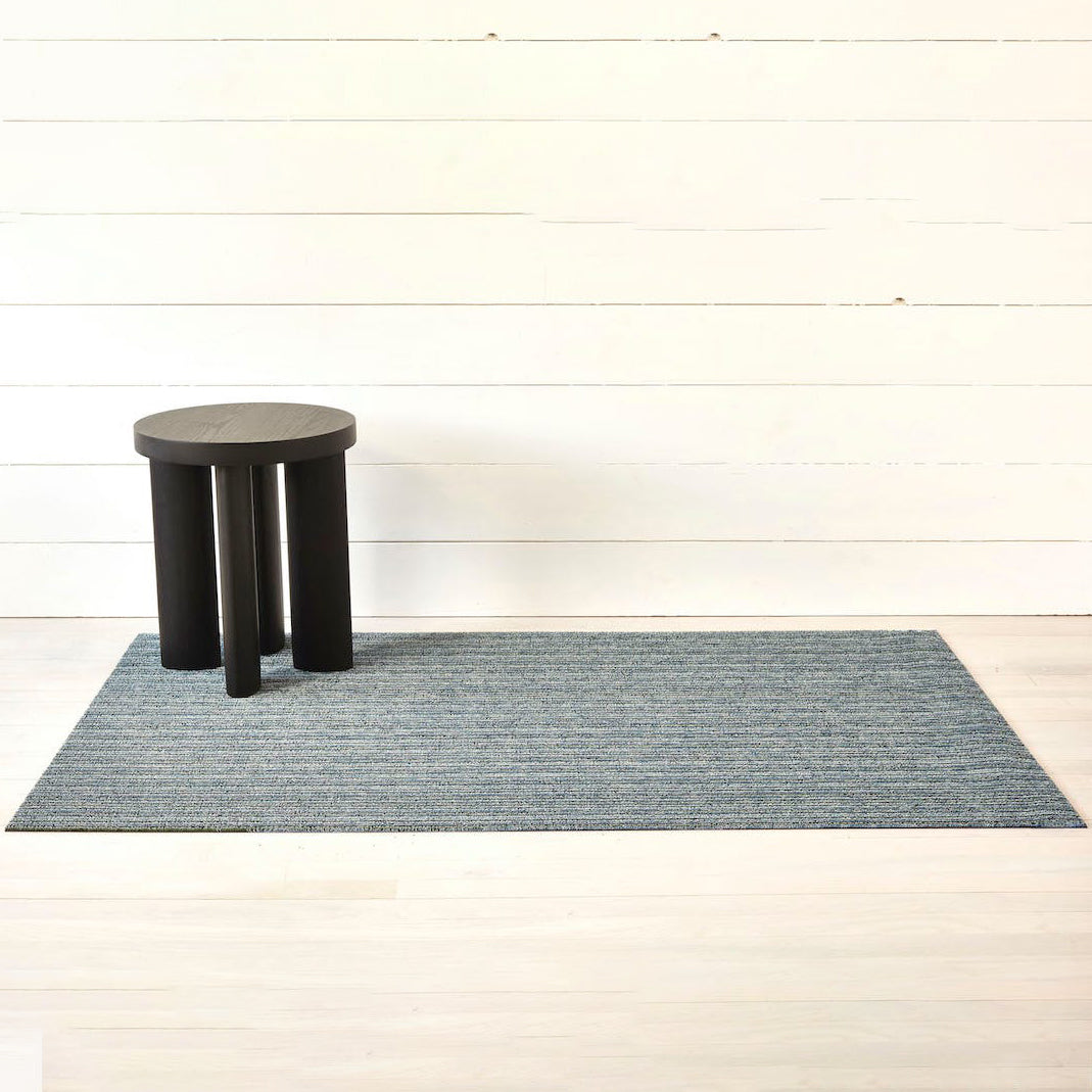 Tapis shag à rayures fines pour intérieur/extérieur
