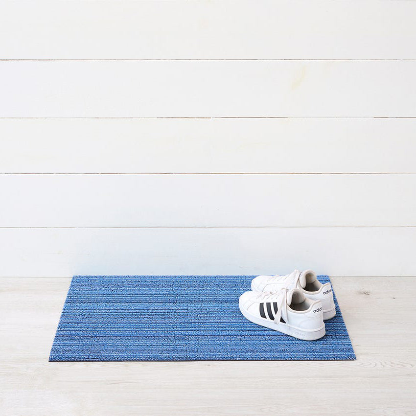 Tapis shag à rayures fines pour intérieur/extérieur