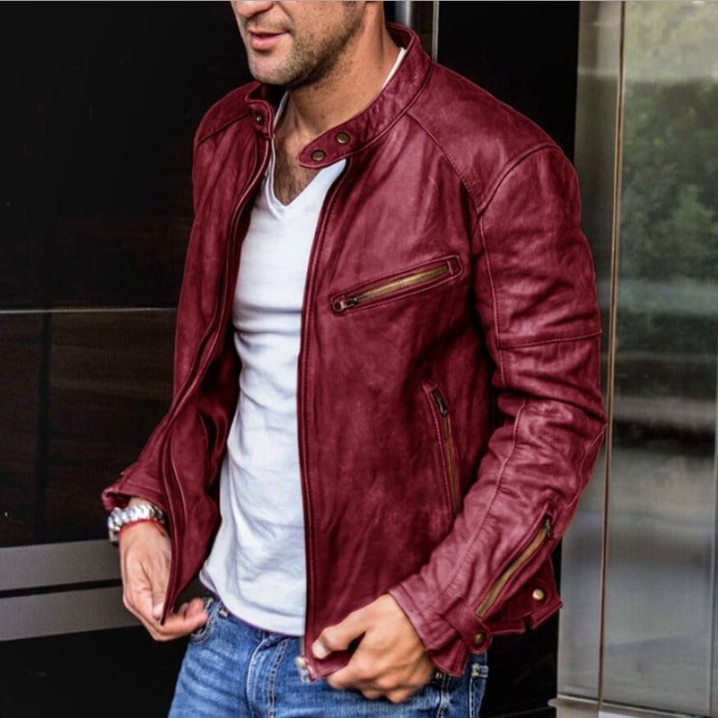 Vincent - Stylische Lederjacke für Männer | Wetterfest und bequem