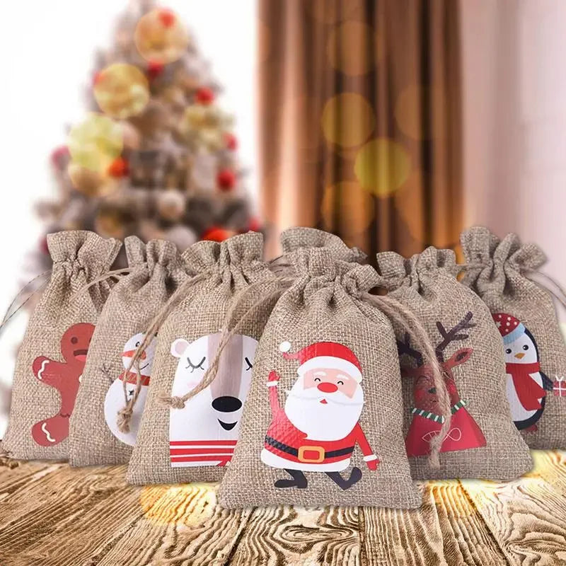 Festira – Adventný kalendár set s 24 darčekovými vrecúškami a nálepkami