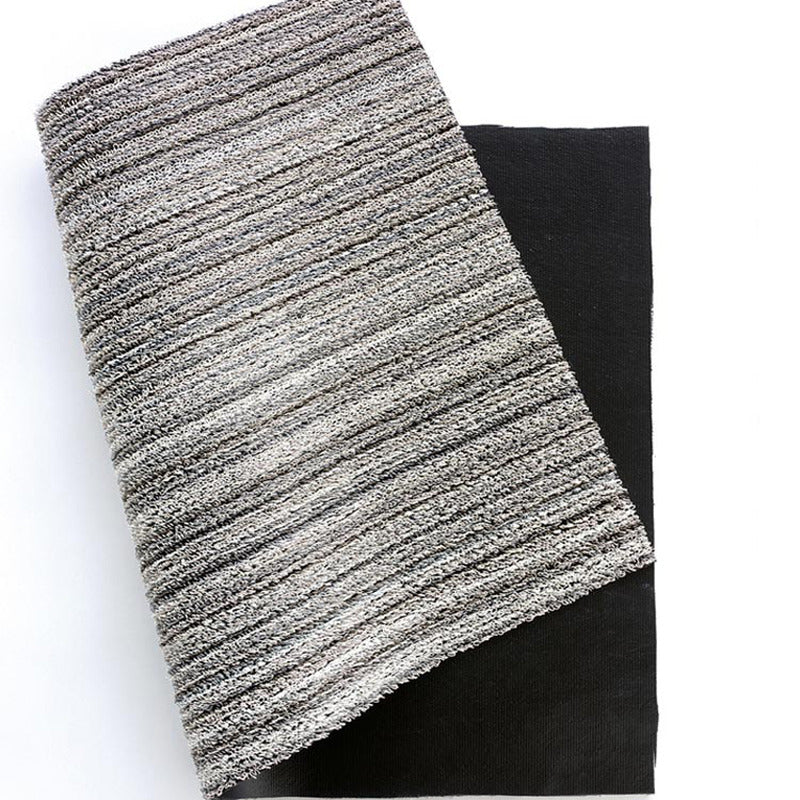 Tapis shag à rayures fines pour intérieur/extérieur
