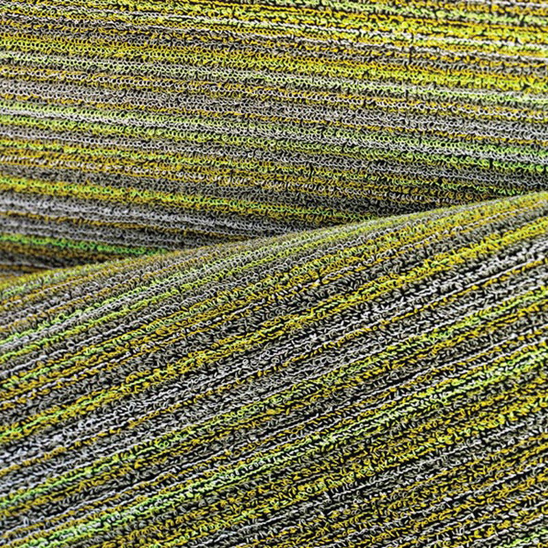 Tapis shag à rayures fines pour intérieur/extérieur