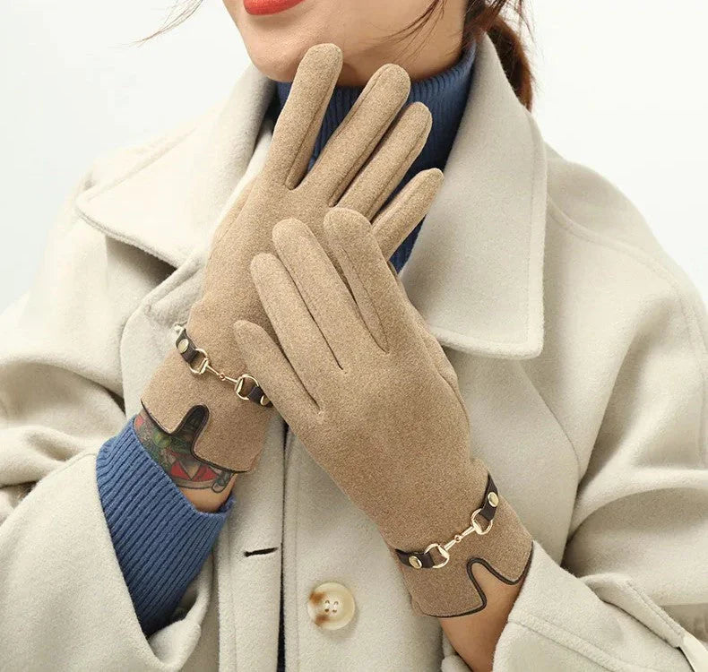 Štýlové jesenné a zimné rukavice pre ženy - Amelia