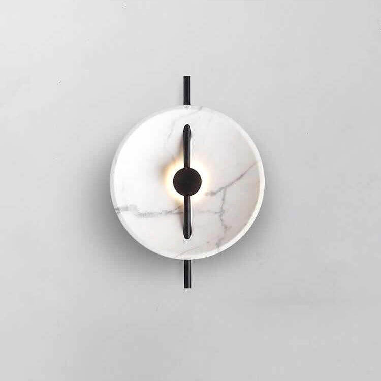 LumiSphere - Elegantné okrúhle LED nástenné svietidlo z živice a mramoru