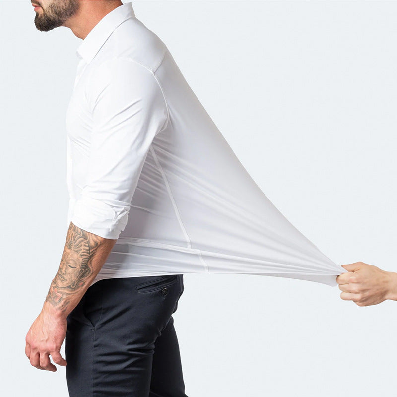Devako | Knitterfreies Stretch-Hemd für Männer