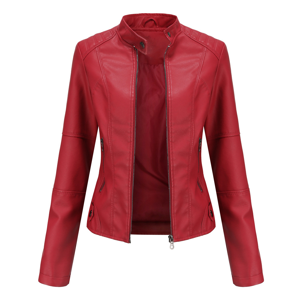 Schlanke Leder-Motorradjacke für Damen – Stil trifft auf Abenteuer