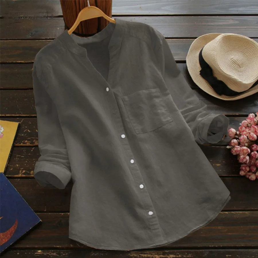 Camicia Devako in misto lino-cotone di Devako Flynn