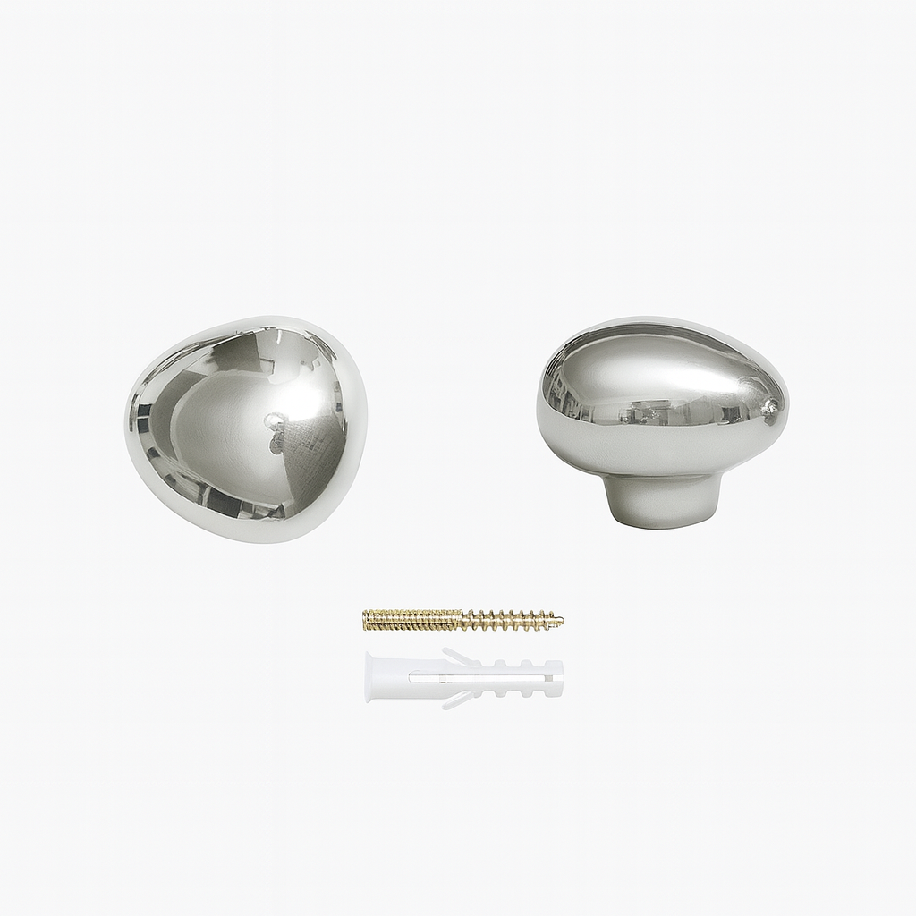 Lumora – nástenný háčik kvapka dažďa chróm, na lepenie alebo skrutkovanie