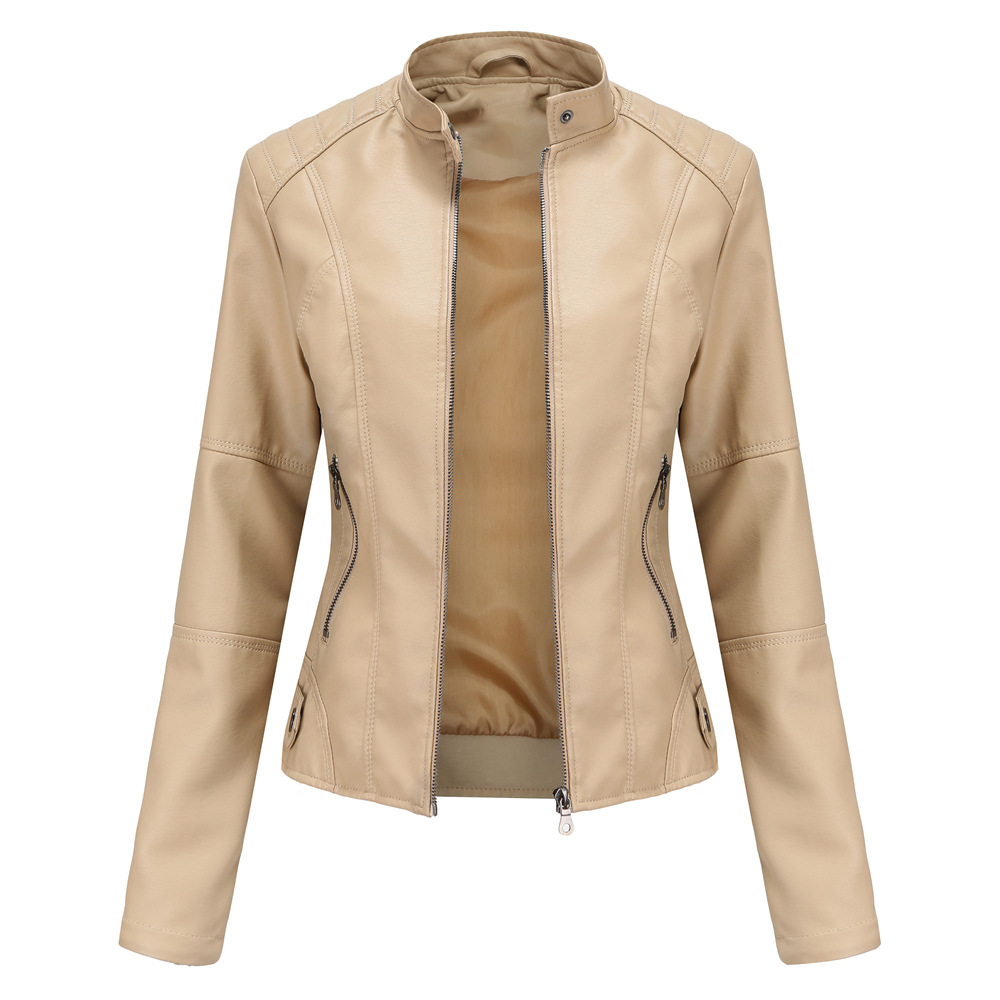 Schlanke Leder-Motorradjacke für Damen – Stil trifft auf Abenteuer