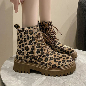 Charlene - Leopardenstiefel