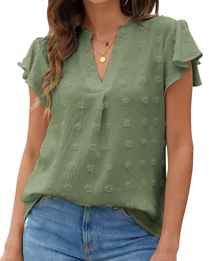 V-Ausschnitt-Shirt für Damen – Elegantes & Bequemes Design für Jeden Anlass