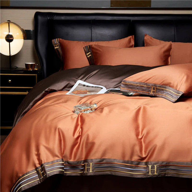 Luxusné saténové posteľné prádlo 4-dielna súprava - OpulenceSleep