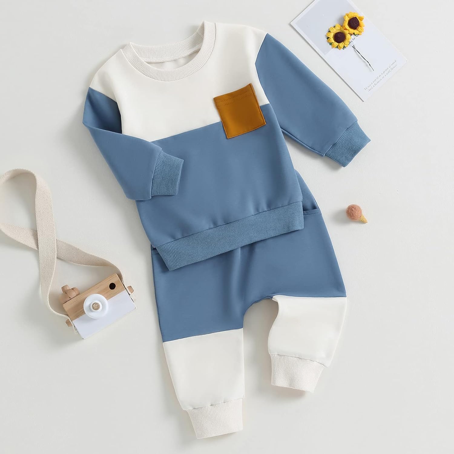 Baby Jogger Set Invernale - Felpa e Pantaloni con Contrasto