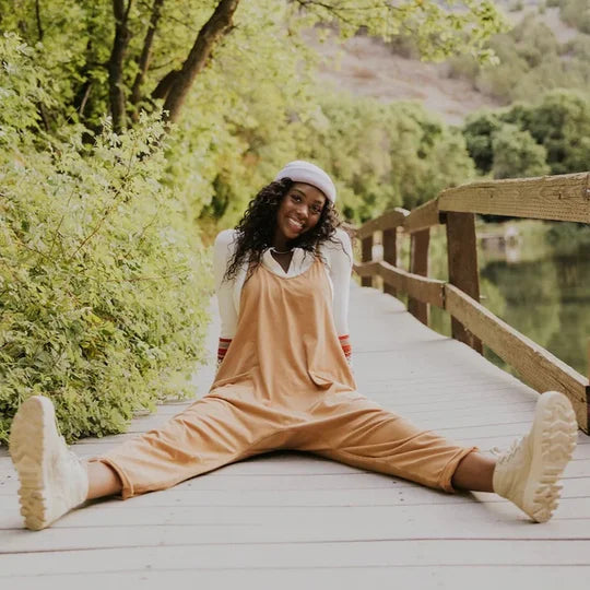 Damen Oversized Jumpsuit – Lockerer Sommer-Overall mit Spaghettiträgern