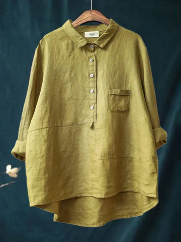 Vintage-Blusen aus Baumwolle und Leinen - Mabel