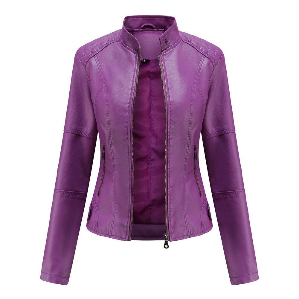 Schlanke Leder-Motorradjacke für Damen – Stil trifft auf Abenteuer