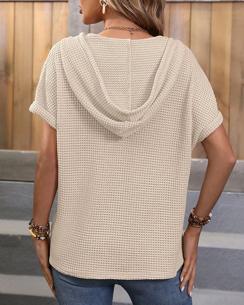 Devako Isabel | Blusa con coulisse e cappuccio