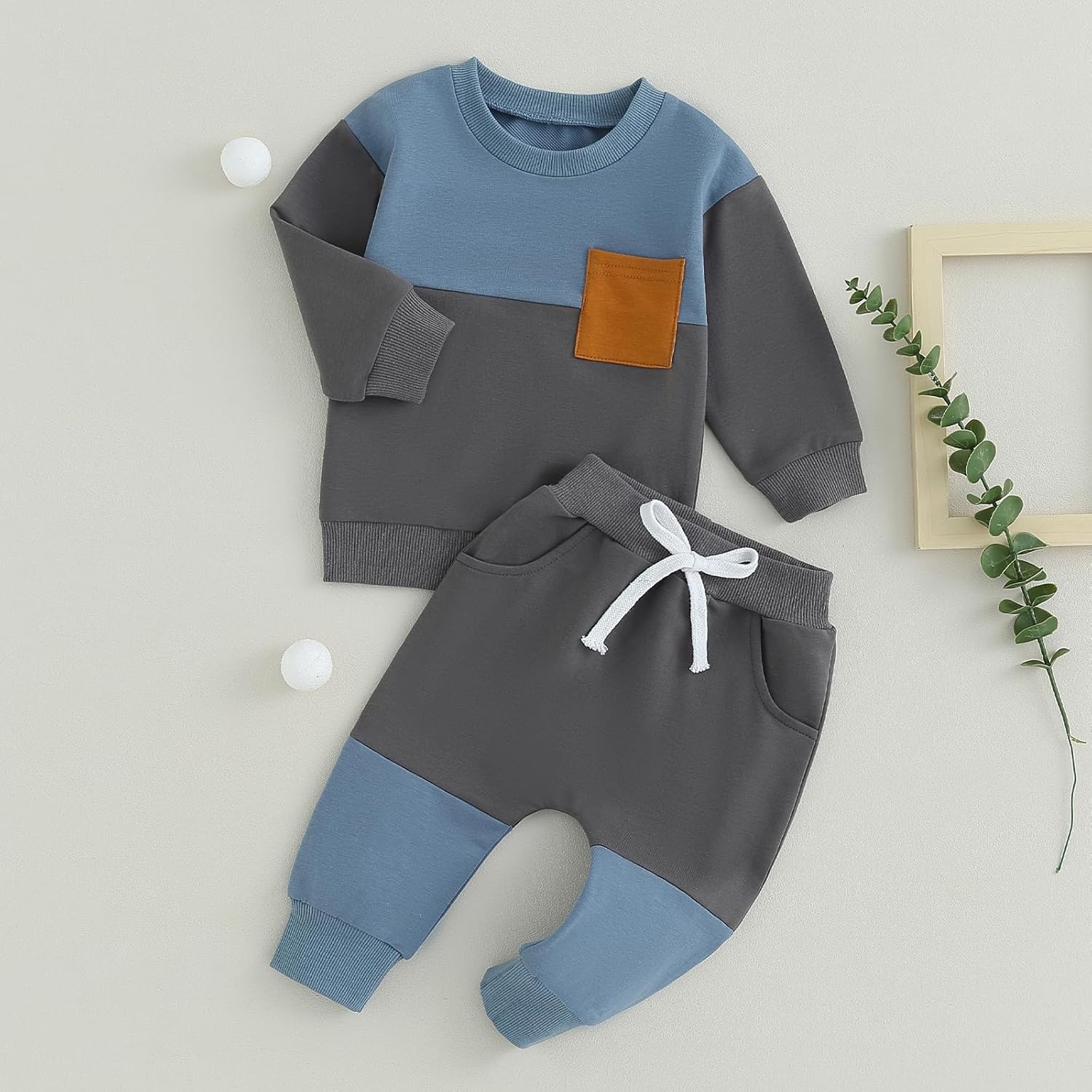 Baby Jogger Set Invernale - Felpa e Pantaloni con Contrasto