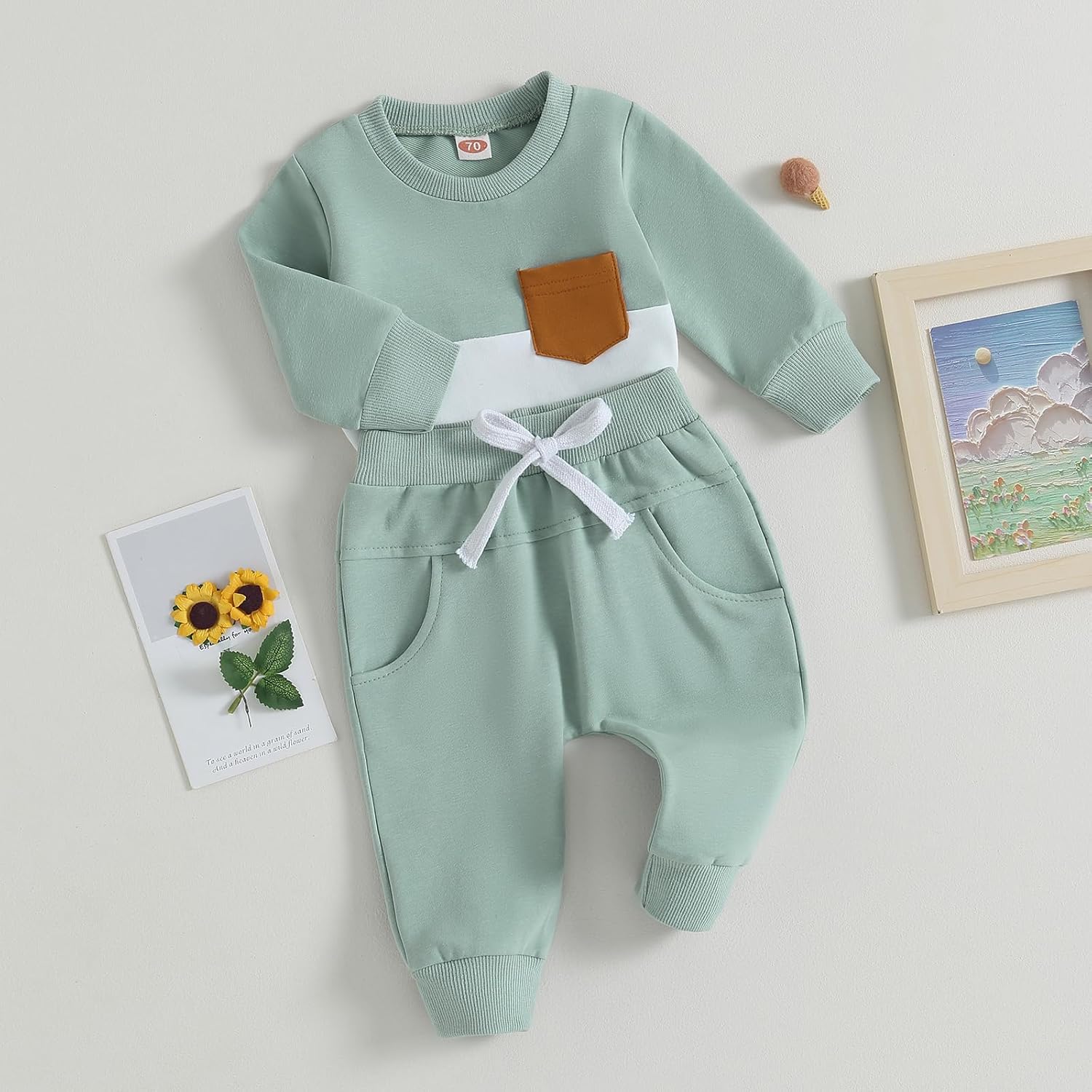 Baby Jogger Set Invernale - Felpa e Pantaloni con Contrasto