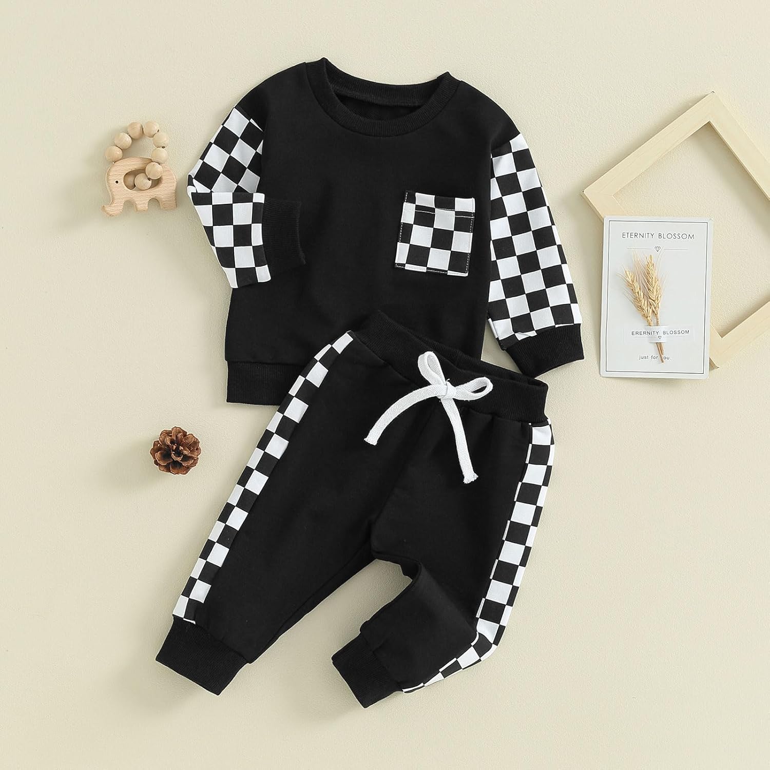 Baby Jogger Set Invernale - Felpa e Pantaloni con Contrasto