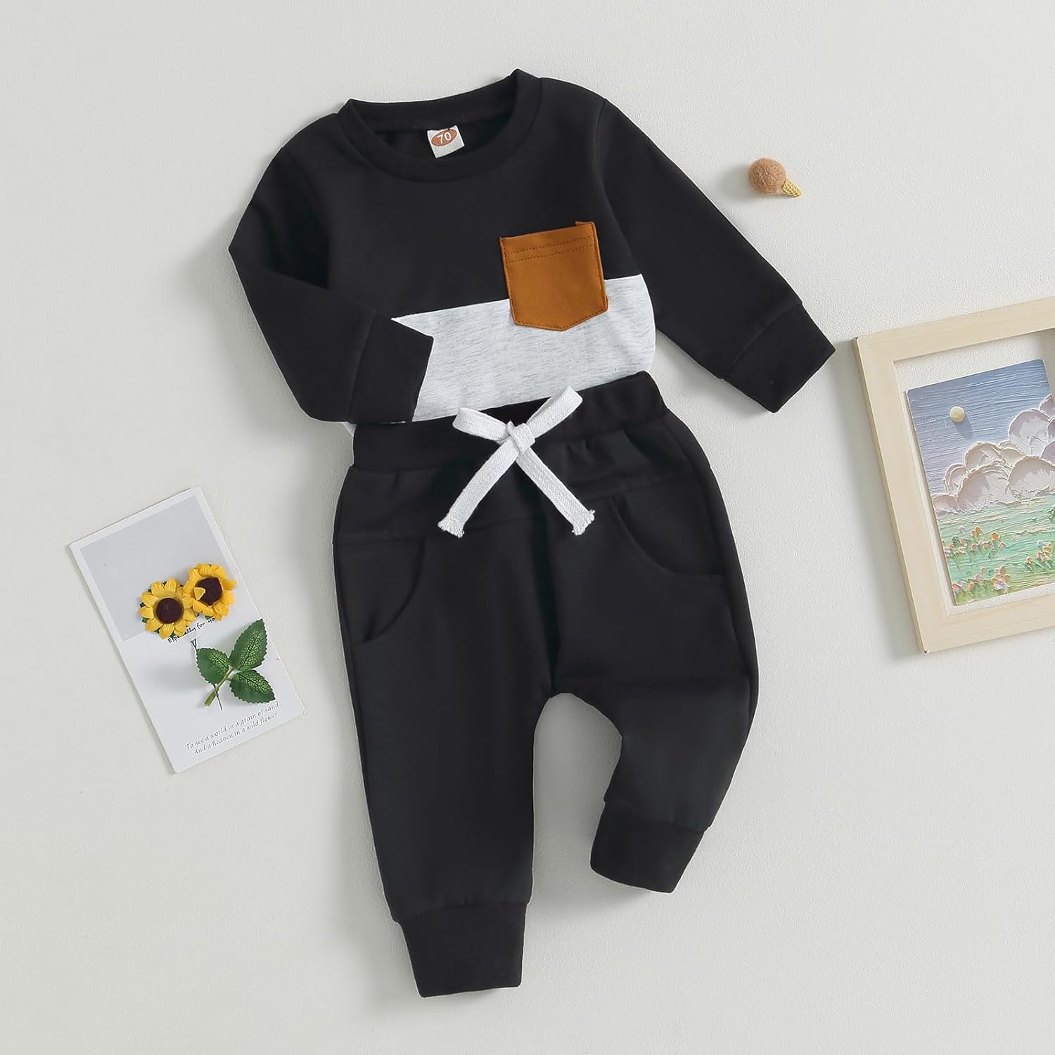 Baby Jogger Set Invernale - Felpa e Pantaloni con Contrasto
