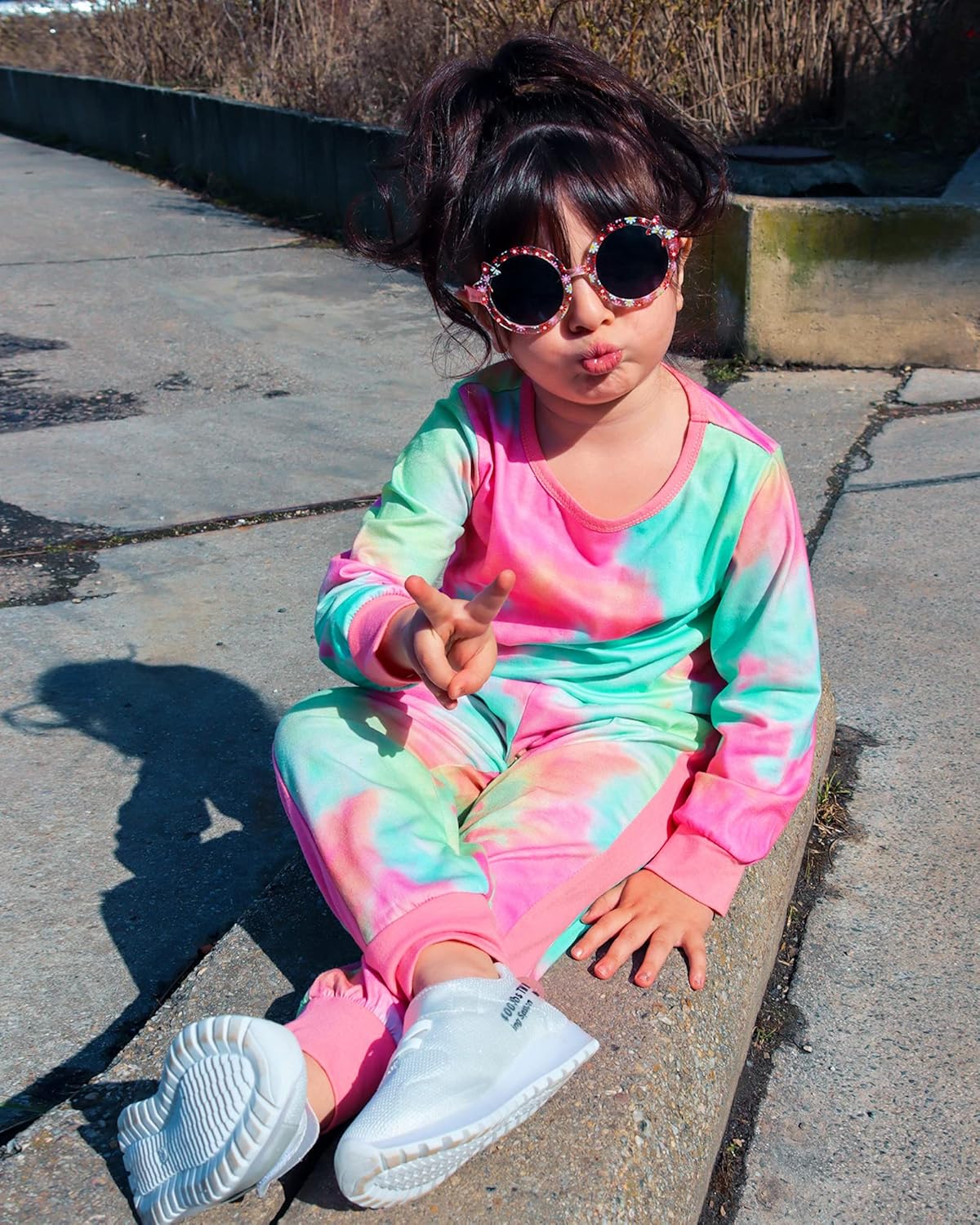 Teplý detský sveter set pre dievčatá