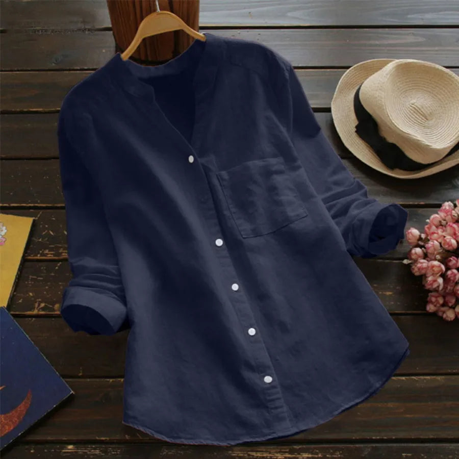 Camicia Devako in misto lino-cotone di Devako Flynn