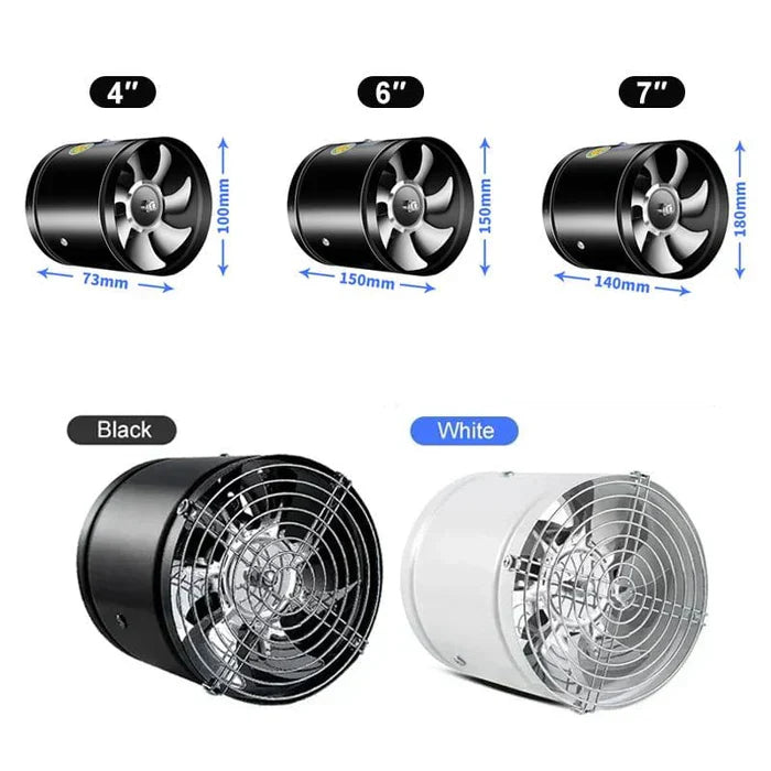 WhisperFlow – Výfukový ventilátor tichý a výkonný – Pre kuchyňu alebo kanceláriu
