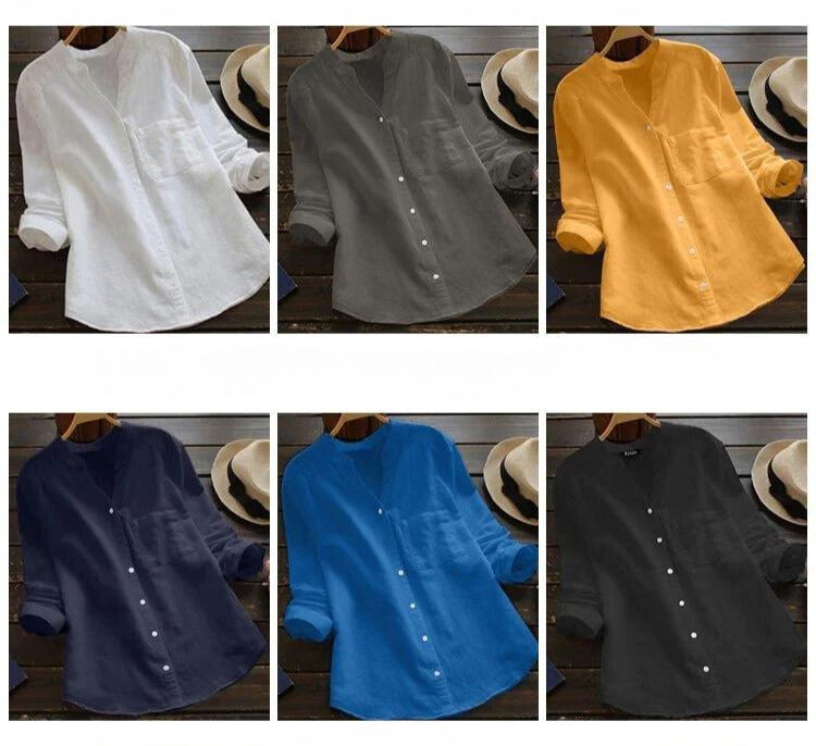 Camicia Devako in misto lino-cotone di Devako Flynn