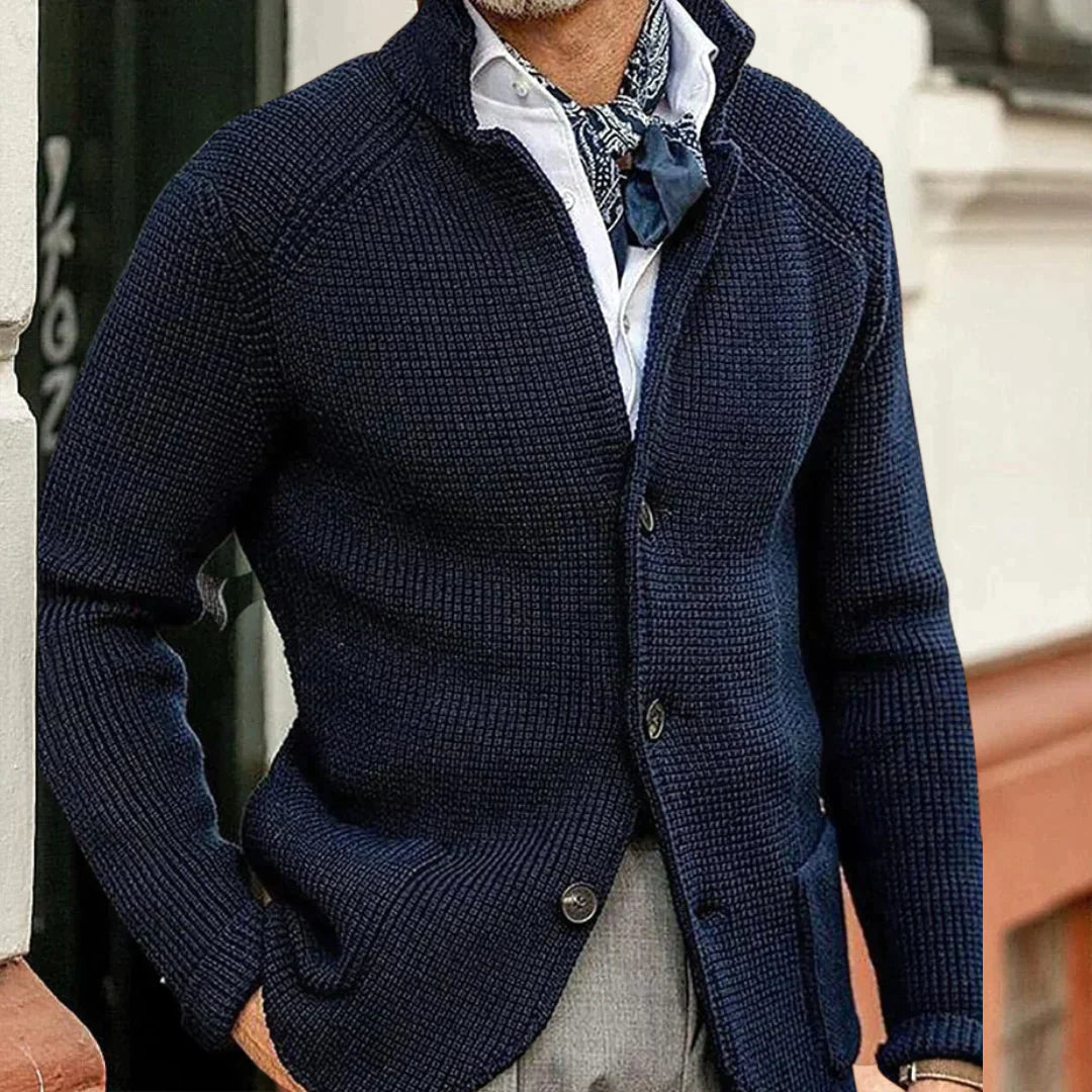 Cardigan da uomo in maglia Pine – Stile classico incontra comfort