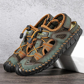 Adriel – Handgefertigte Outdoor-Sandalen Aus Leder & Mesh