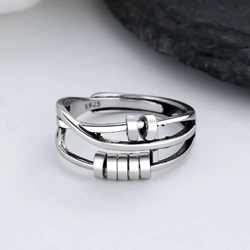 Drehbarer Silberring – Stilvoller Fidget-Ring aus 925er Silber