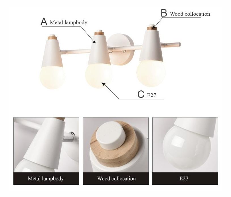 Lumora – Ari stolná lampa z kovu a dreva, 2- alebo 3-plameňová