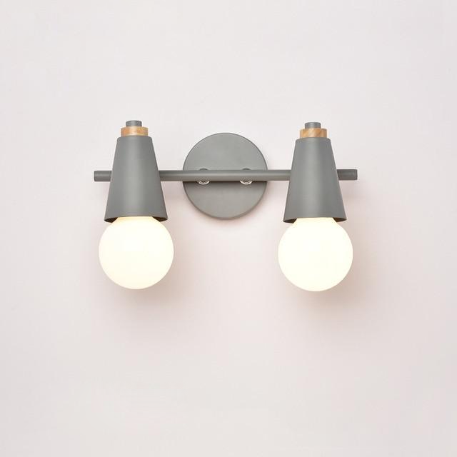 Lumora – Ari stolná lampa z kovu a dreva, 2- alebo 3-plameňová