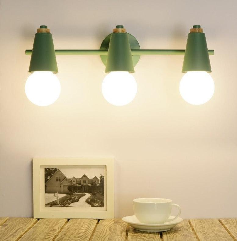 Lumora – Ari stolná lampa z kovu a dreva, 2- alebo 3-plameňová