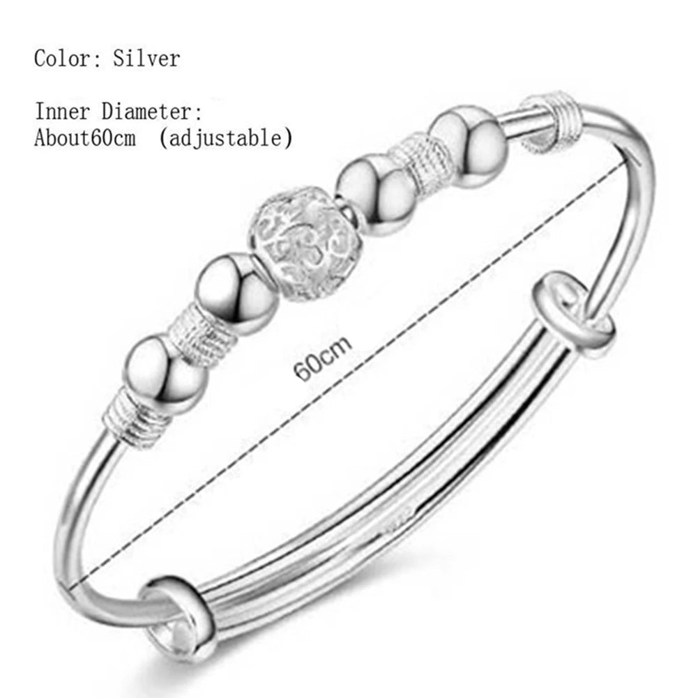 Náramok so šťastnými korálkami zo striebra