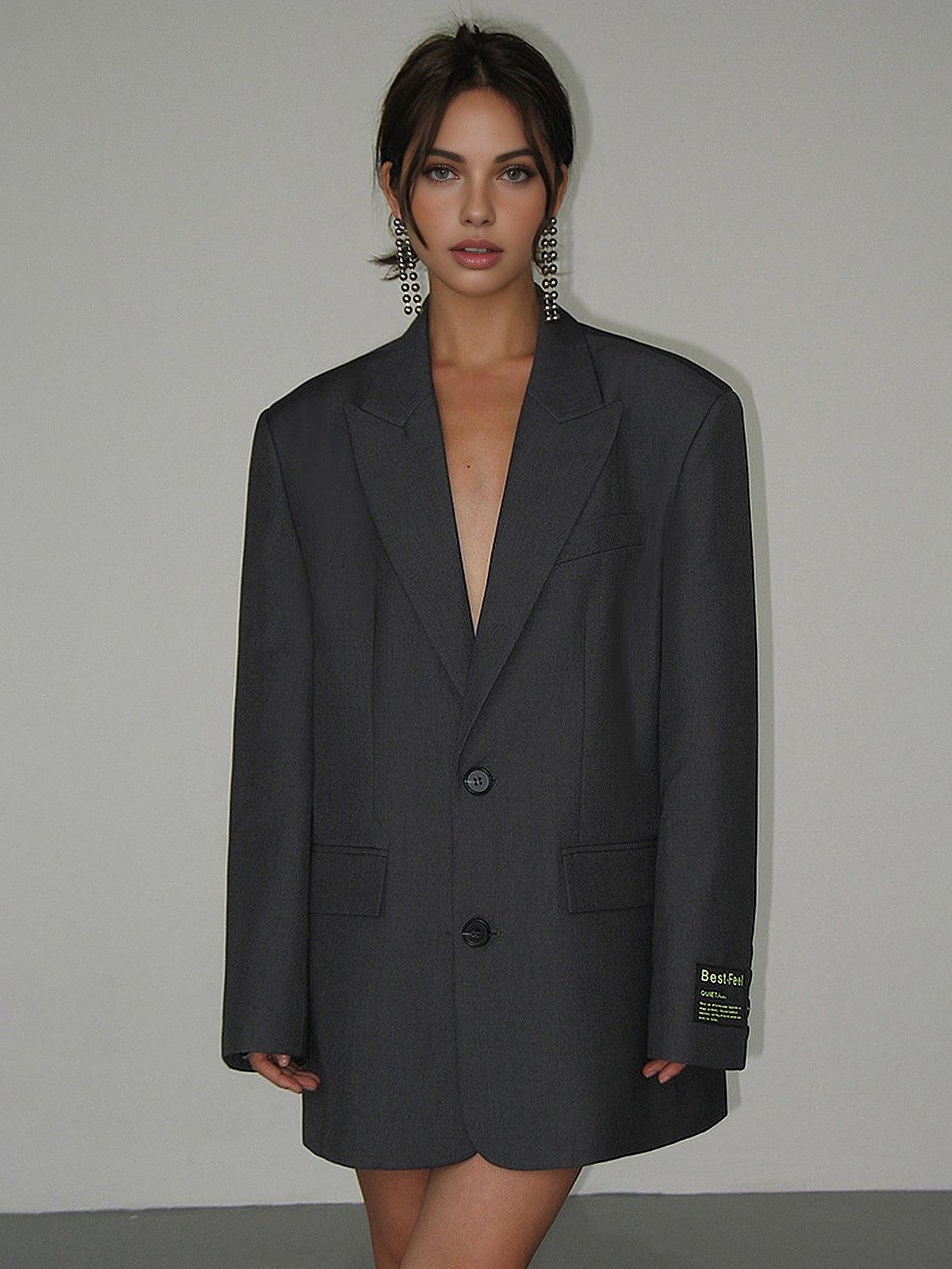 Sophia Blazer | Blazer classico taglia grande con rever e bottoni